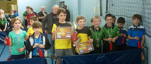 Podium Benjamins : 1er-St Yrieix, 2ème-CAPO-Bellac, 3ème Couzeix