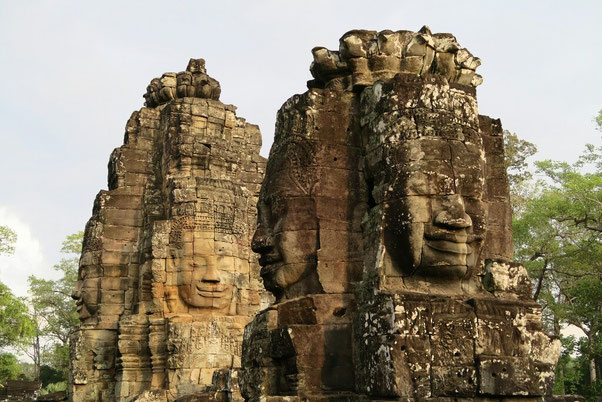 Les visages de Bouddha du Bayon