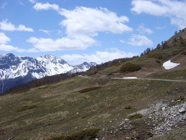 Termitata la salita, affrontiamo qualche km di discesa verso il  Forte Foens... 