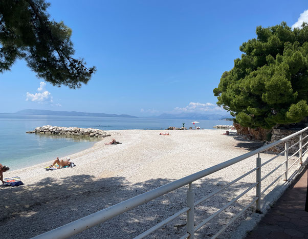 Kiesstrand von Podgora 
