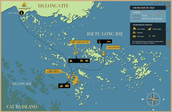 Bai tu long Bay, Halong Bay Cruise, Vietnam, Indochina