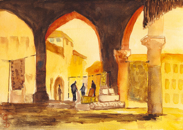 Straßenhändler in Venedig, A4, €150