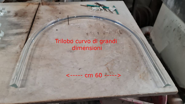 Triedro Donà 15 cm in vetro di Murano soffiato