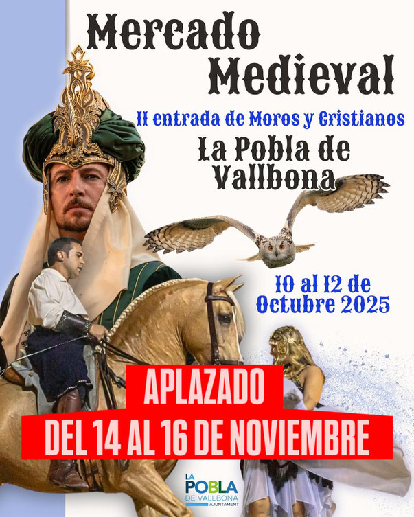 cuando es que dia horarios programa mercado medieval pobla de vallbona