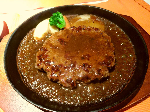 クライミングジムgugu!近隣にあるハンバーグ屋さん「ichi」のハンバーグ