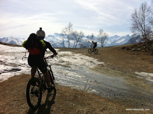 al colle della Forchetta termina la salita