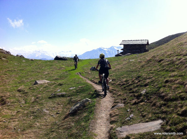 dopo una breve visita al bivacco iniziamo la discesa ritornando al rifugio selleries..