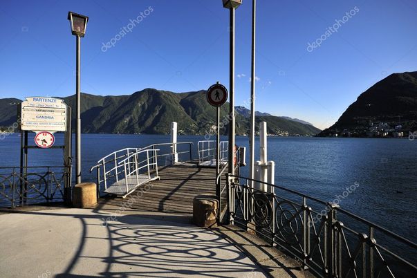 This is the pier in which Meher Baba and his entourage landed when they visited Mt Generoso. This is also the pier in which the "Special Agent " disembarked as well. Photo coutesy of Depositphotos.