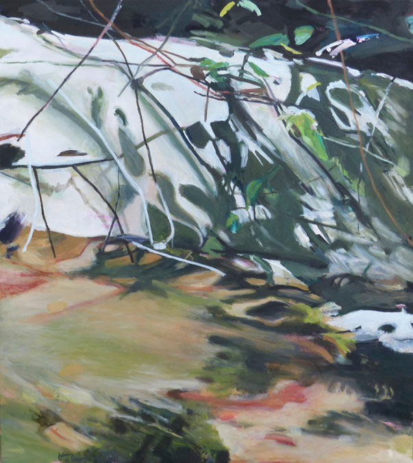  fiume Nr. 2 2013 100 x 90 cm Öl / Leinwand