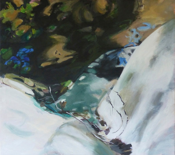  fiume No.4 2013 90 x 100 cm Öl / Leinwand