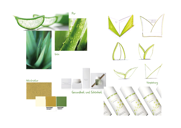 PHAMOS - Natur - Organic - Moodboard - Konzept - Visualisierung - Natürlichkeit - Aloe Vera - Aloe Vera - Kosmetik - Bio - Premium - Design - Packaging - DesignKis - 2012 - Verpackung
