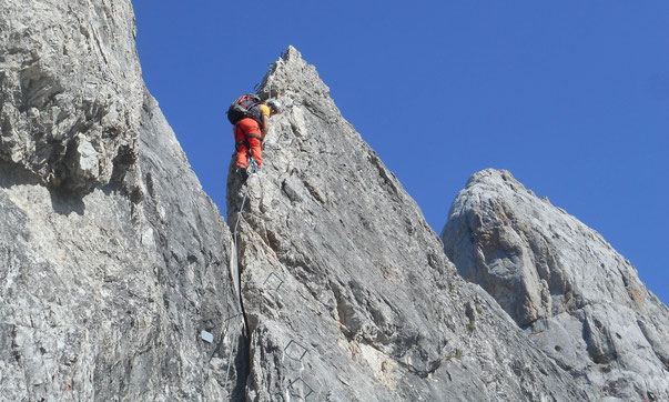 königsjodler via ferrata with mountainguide, guided tour, Königsjodler Klettersteig mit Bergführer, Hochkönig, 