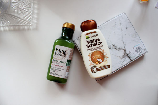 Maui Moisture Thicken & Restore Bamboo Fibers Shampoo, Garnier Wahre Schätze Kokosmilch & Macadamia