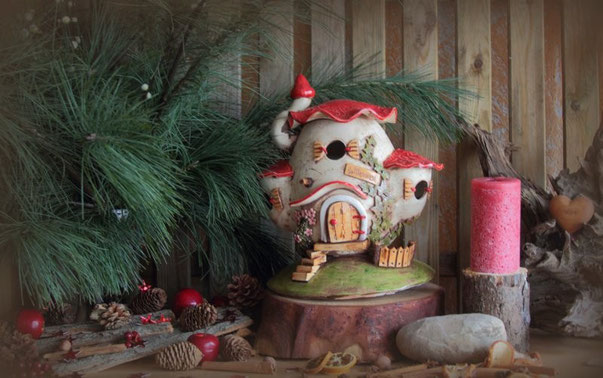 Keramik Weihnachtliche Dekoration
