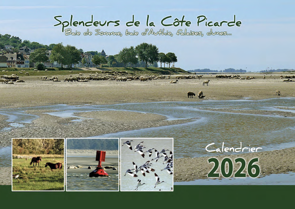 Couverture du Calendrier Splendeurs de la Côte Picarde 2026
