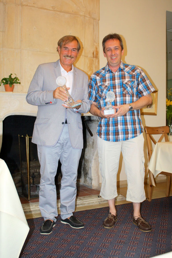 CFL-Meister Agostini und 3. Platzierter David Lieners