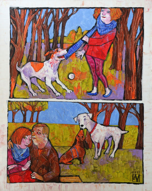Im Park II, 80 x 100 cm