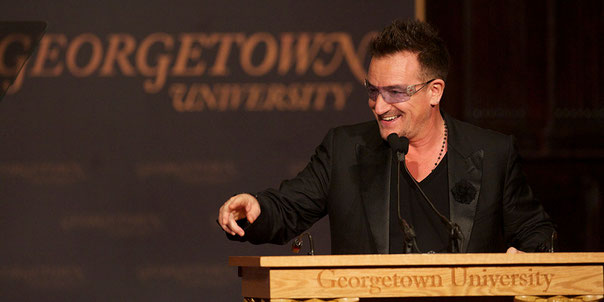 Speaking public bono speech U-2