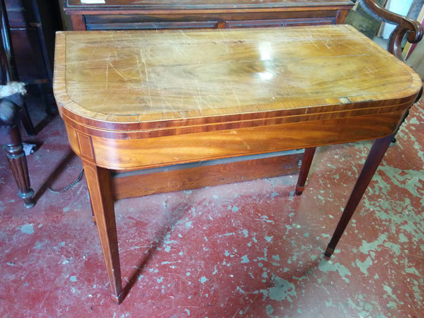 Antique, regency card table for restoration