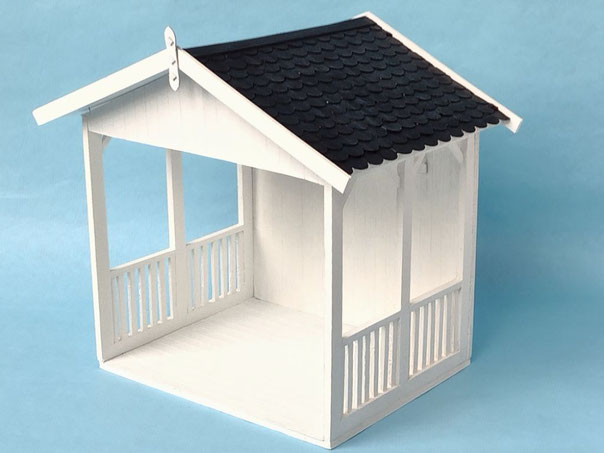 Bastelanleitung Miniatur-Gartenhaus