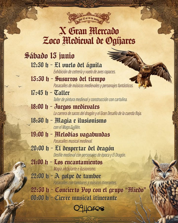 Programa del Mercado Medieval de Ogijares