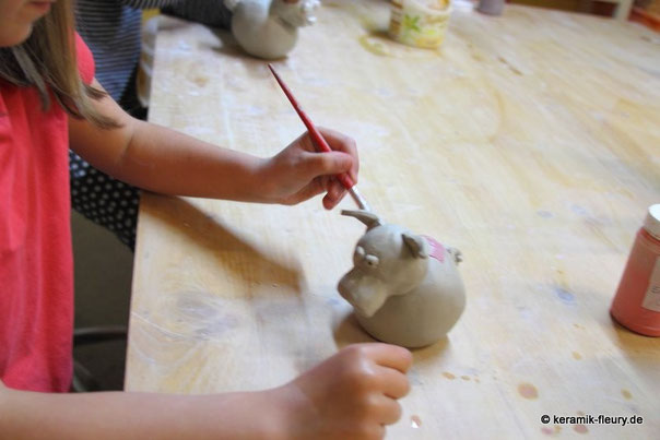 Kindergeburtstag in der Töpferei