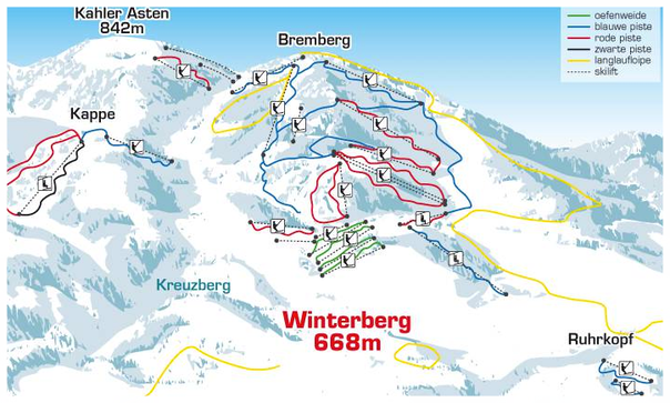 Winterberg, skigebied, wintersport