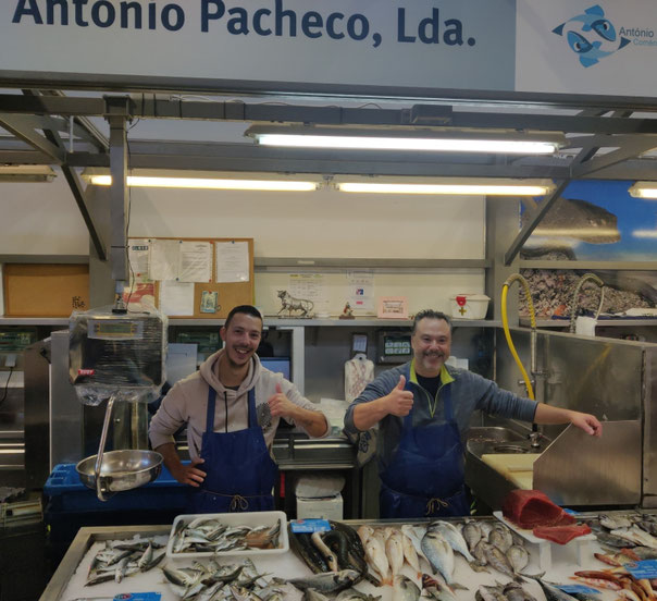 Antonio Pacheco LDA, Fischhaendler, Portimao, Markthalle, Fischmarkt, Martins Kulinarium, Kulinarium Academy, Kochschule Algarve, Kulinarium, Carvoeiro, Algarve, Portugal, Lagoa, Fische, Meeresfrüchte, Fisch, Restaurant Martins Kulinarium