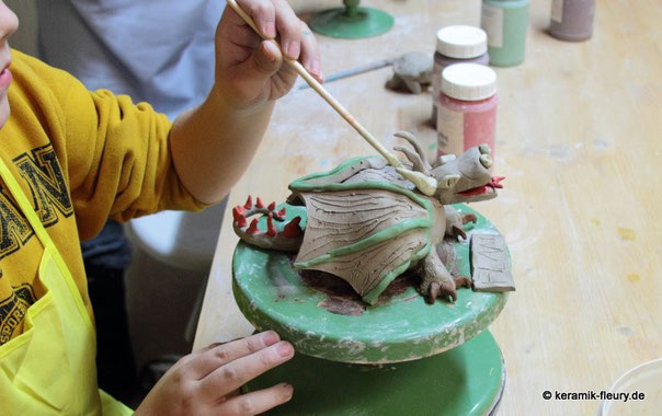 Kindergeburtstag in der Töpferei