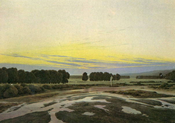 "Das große Gehege" von Casper David Friedrich. (05.09.1774 - 07.05.1840; Neue Meister).