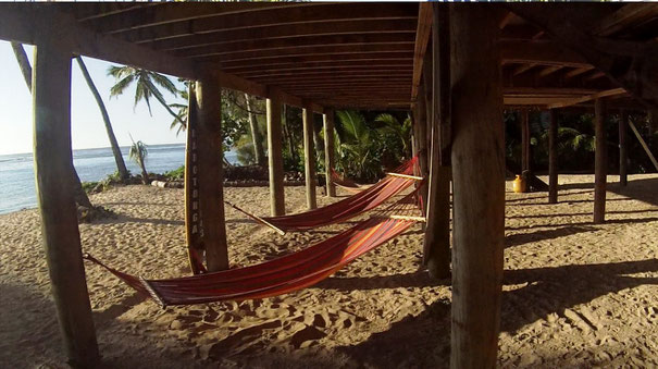 Hammocks to lie in lazily