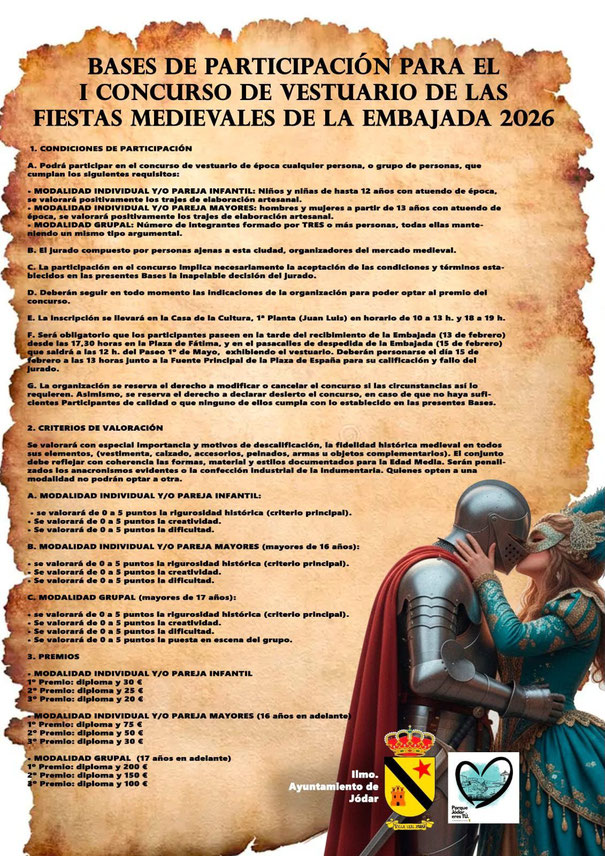 Programa del Carnaval de Jodar y Mercado Medieval