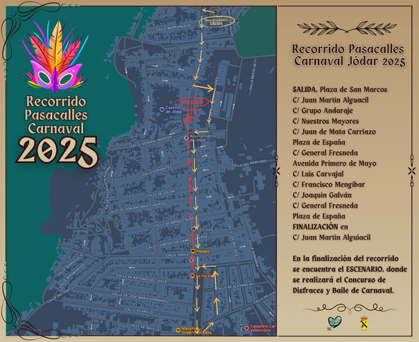 Programa del Carnaval de Jodar y Mercado Medieval