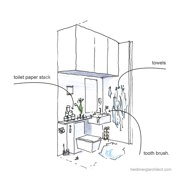 A Minimalist Small Bathroom Design By Heidi Mergl Architect