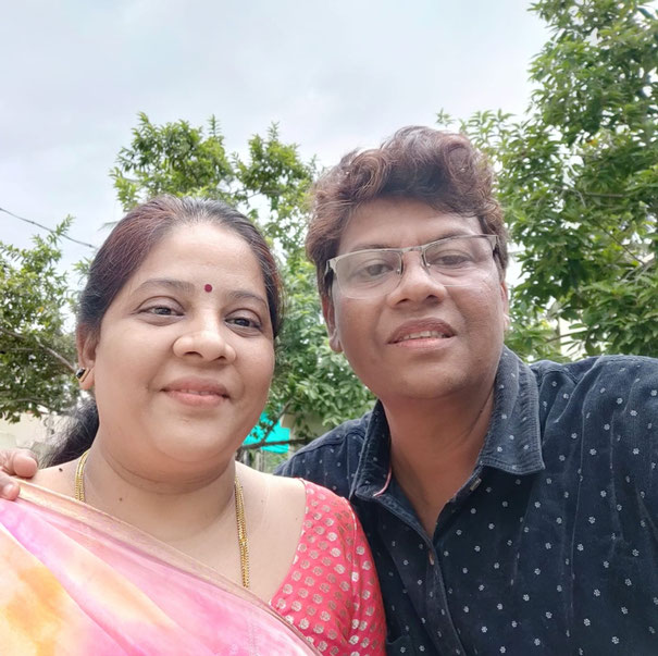  Nagendra Gandhi With his wife Sujatha