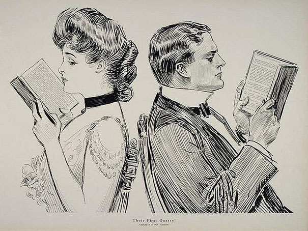 Charles Dana Gibson, "The first quarrel", 1914