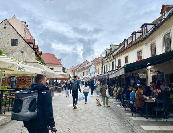  Cafés und Restaurants in der ehemals verrufenen Straße Ivana Tkalčićeva in Zagrebs Oberstadt