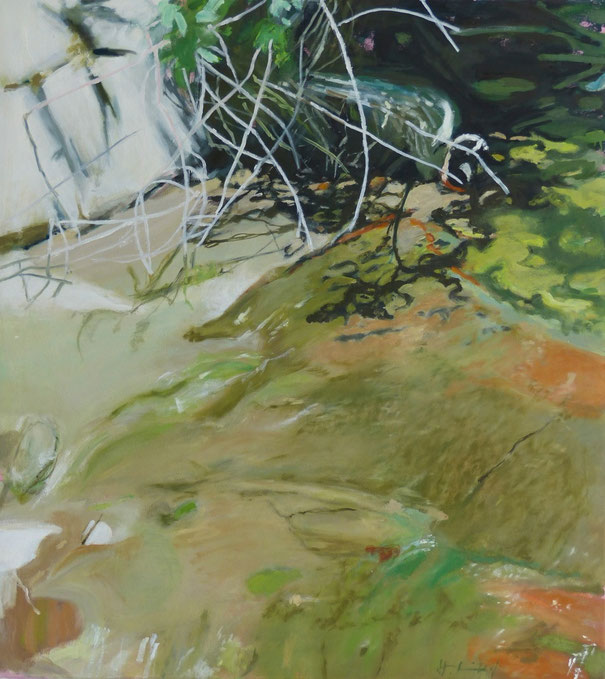 licht durchwoben 2013 100 x 90 cm Öl / Leinwand