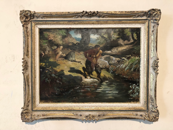 R.C. von Aufwind Restaurierung eines Ölgemäldes Atelier Aufwind in Freienried