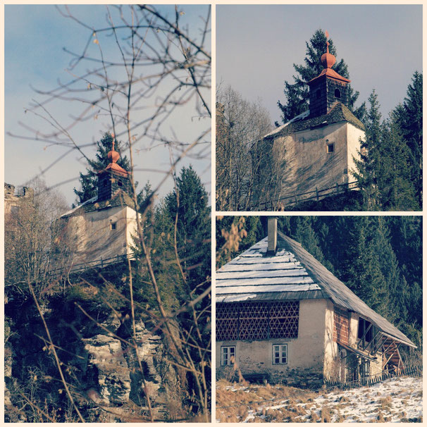 In den Turm der Ruine Niederkraig wurde die sogenannte Nepomukkapelle gebaut