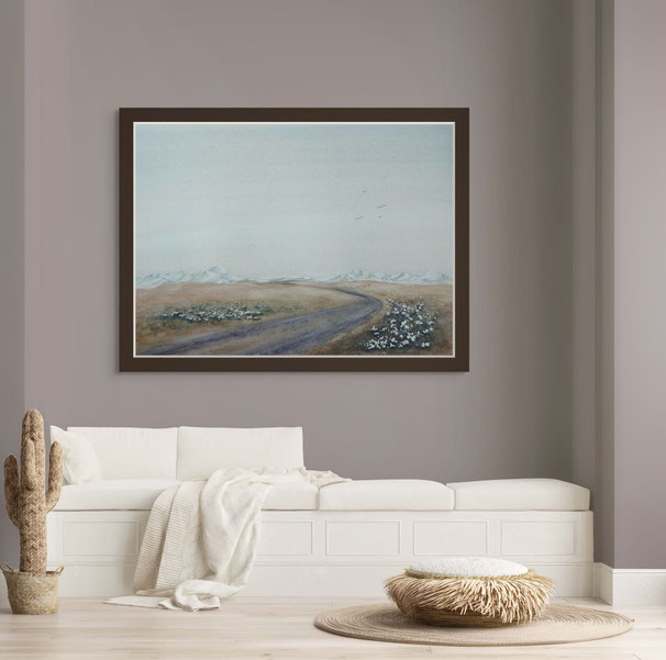 "endless highland", size: 31 x 41cm