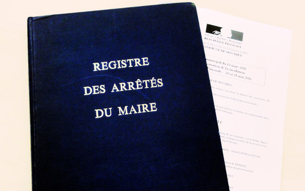 Montret - Registre des arrêtés du Maire