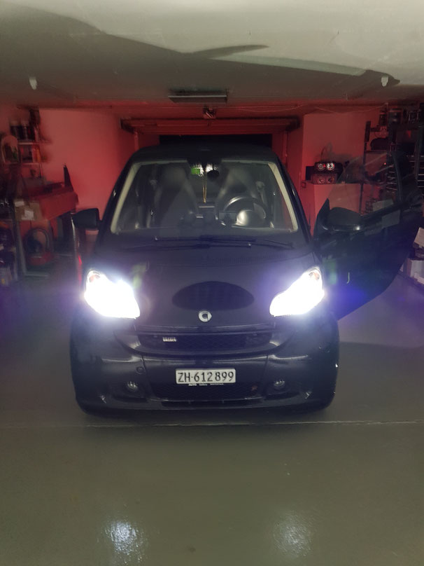 SMART ForTwo LED Abblendlicht H7 Nebbelicht H11 bei Nacht und Regen