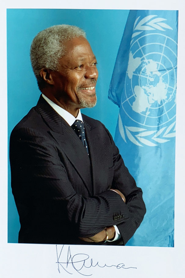 Autograph Kofi Annan Autogramm