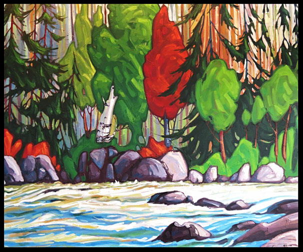 Délectable huile sur toile 40x48