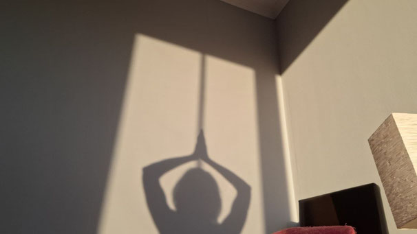 Schattenfigur an Wand