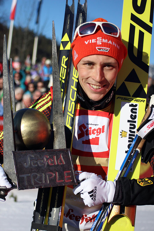Der Gewinner des Nordic Combined Triple 2017: Eric Frenzel, der "König von Seefeld"