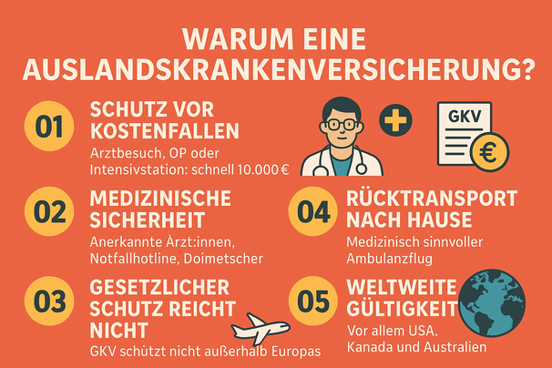 Viele Gründe für eine Auslandskrankenversicherung