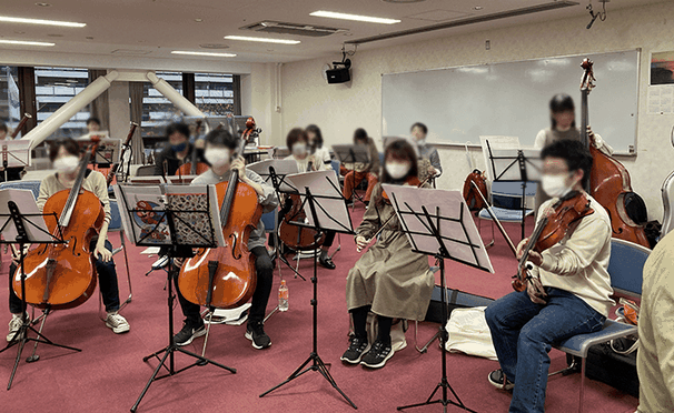 練習の様子 プレイヤーズパーティー・オーケストラ|北海道ゲーム音楽演奏管弦楽団
