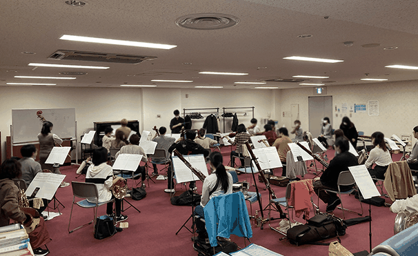 練習の様子 プレイヤーズパーティー・オーケストラ|北海道ゲーム音楽演奏管弦楽団